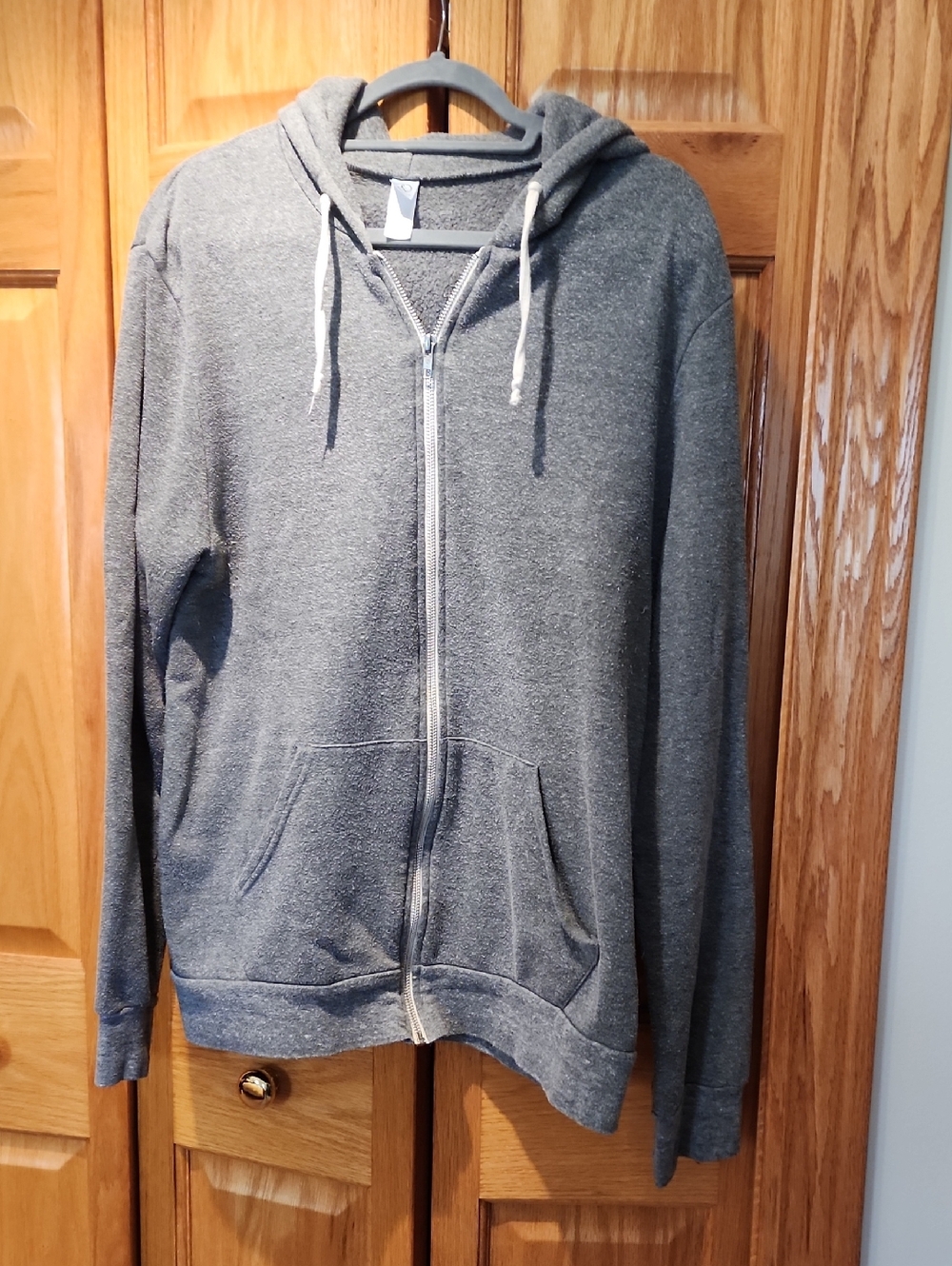 Alternative Apparel Men's Dark Gray Zip-Up Hoodie